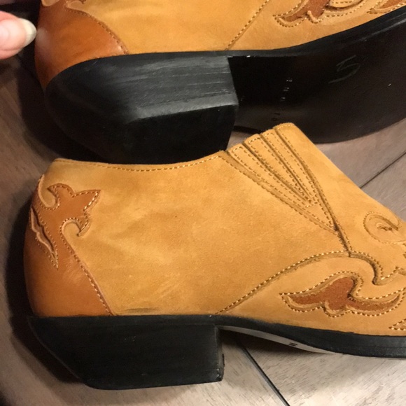 Western Leather Booties - Picture 3 of 10